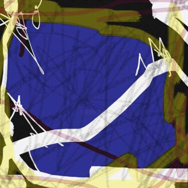 ABSTRACT ART #010 Painting titled "ABSTRACT ART #010" by Diogo Cruz, Original Artwork, Digital Painting Mounted on Wood Panel