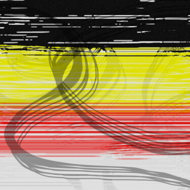 ABSTRACT ART #014 Painting titled "ABSTRACT ART #014" by Diogo Cruz, Original Artwork, Digital Painting Mounted on Wood Panel