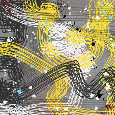 ABSTRACT ART #015 Painting titled "ABSTRACT ART #015" by Diogo Cruz, Original Artwork, Digital Painting Mounted on Wood Panel