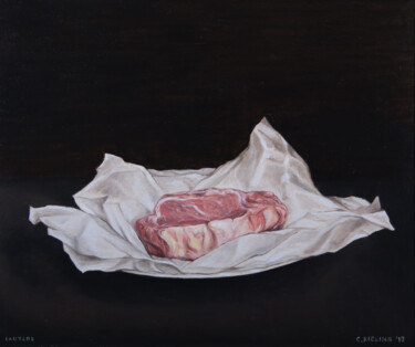 Painting titled "Lautlos" by Christopher Kieling, Original Artwork, Oil