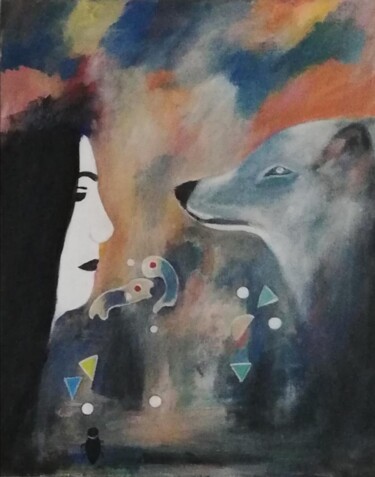 绘画 标题为“ΣΥΝΘΕΣΗ” 由Maria Καραγεωργιου, 原创艺术品, 丙烯
