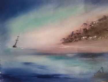 Peinture intitulée "Lost Island" par Pascal Jung, Œuvre d'art originale, Huile