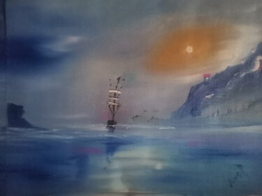 Peinture intitulée "Artica" par Pascal Jung, Œuvre d'art originale, Huile