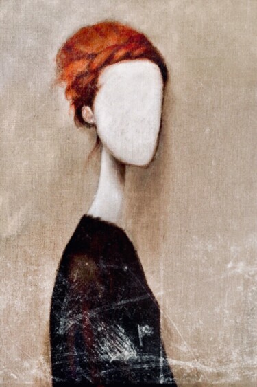 Schilderij getiteld "Sin mascarilla" door Cesar Ayllón, Origineel Kunstwerk, Olie