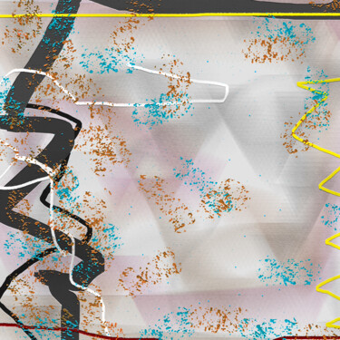 ABSTRACT ART #019 Painting titled "ABSTRACT ART #019" by Diogo Cruz, Original Artwork, Digital Painting Mounted on Wood Panel