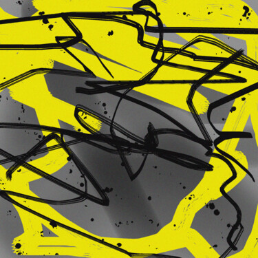 ABSTRACT ART #024 Painting titled "ABSTRACT ART #024" by Diogo Cruz, Original Artwork, Digital Painting Mounted on Wood Panel