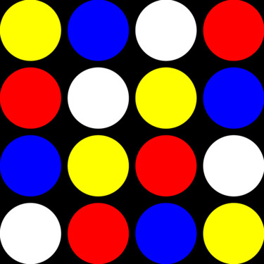 Digitale Kunst mit dem Titel "Mondrian Sudoku No.…" von Dr. Matthias Kerling, Original-Kunstwerk, Digitale Malerei