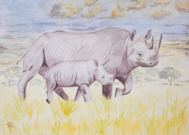 Peinture intitulée "AQUARELLE originale…" par Isabelle Redonnet, Œuvre d'art originale, Aquarelle