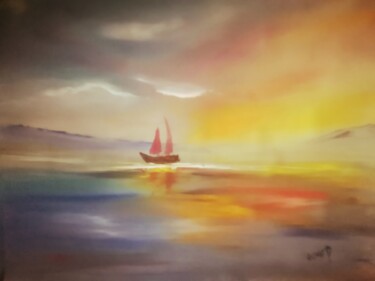 Peinture intitulée "Memories of love" par Pascal Jung, Œuvre d'art originale, Huile