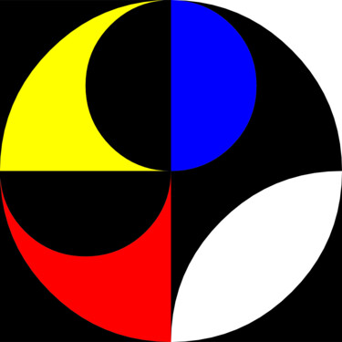 Digitale Kunst mit dem Titel "Arcs 'n Circle URXI…" von Dr. Matthias Kerling, Original-Kunstwerk, Digitale Malerei