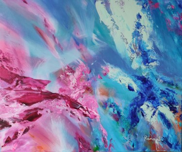 Fonds marins Peinture intitulée "Fonds marins" par Lorie Renaud, Œuvre d'art originale, Acrylique