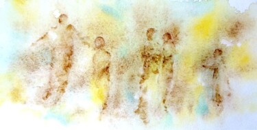Aquarelle 24 Peinture intitulée "Aquarelle 24" par Jacqueline Pascaud, Œuvre d'art originale, Aquarelle Monté sur Autre panneau rigide