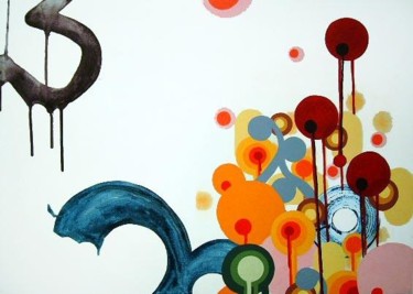 Painting titled "ballancing act 3" by Hugh Mccarthy, Original Artwork