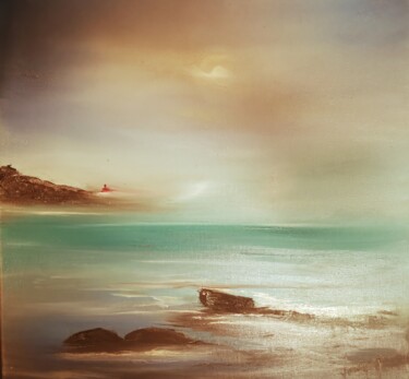 Peinture intitulée "One day on lake" par Pascal Jung, Œuvre d'art originale, Huile