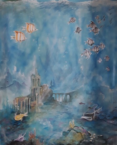 Peinture intitulée "Le secret des profo…" par Christian Eprinchard, Œuvre d'art originale, Acrylique