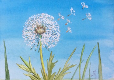 Malerei mit dem Titel "les enfants du piss…" von Stefan Dhein, Original-Kunstwerk, Aquarell