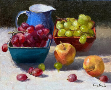 绘画 标题为“Still Life with App…” 由Ling Strube, 原创艺术品, 油