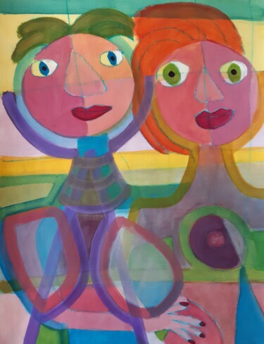 Peinture intitulée "Douceur" par Jacques Desvaux (JD), Œuvre d'art originale, Acrylique