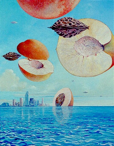 La peinture UFO des soucoupes volantes
