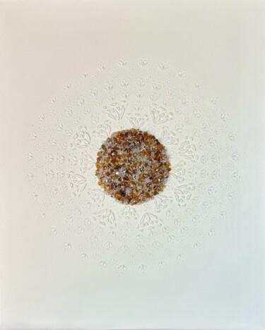 La Planète Blanche Peinture intitulée "La Planète Blanche" par Karine Chauveau (KsncArt), Œuvre d'art originale, Acrylique