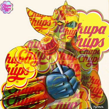 数字艺术 标题为“Goldorak chupa chups” 由Dominique Kleiner, 原创艺术品, 数字油画