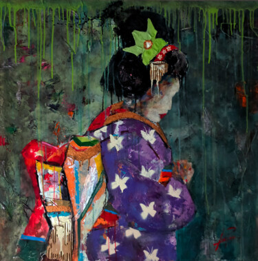 绘画 标题为“SERIE GEISHA 00061” 由Josep Pozo, 原创艺术品, 丙烯