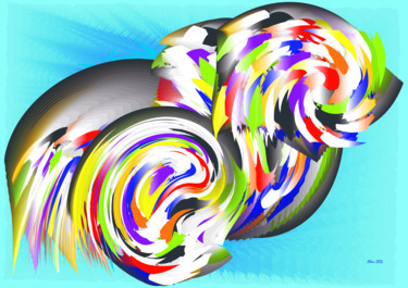 Digital Arts titled "PASSARINHO POUSA E…" by Reinhard Heydrich Allan De Souza Santos, Original Artwork, Digital Painting