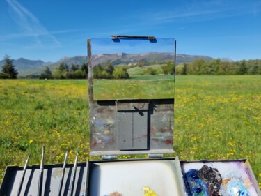 Peinture intitulée "Pré des Chevalys" par Pascal Giroud, Œuvre d'art originale, Huile