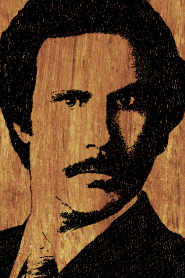 Will Ferrell Anchorman Ron Burgundy On Simulated Simulated W Collages intitulée "Will Ferrell Anchor…" par Tony Rubino, Œuvre d'art originale, Acrylique Monté sur Panneau de bois