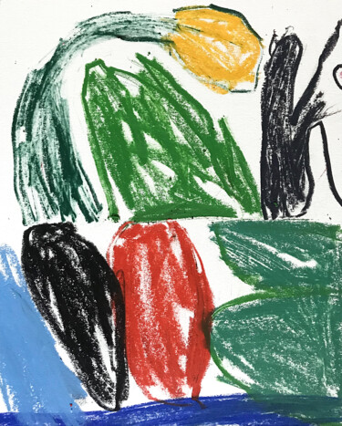 Dessin intitulée "COMPOSITION STILL L…" par Luc Pierre, Œuvre d'art originale, Pastel