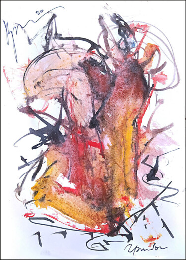 Tekening getiteld "грибы  mushrooms…" door Dima Dima Vil Ms Wilms (Rok Zivopisec Rock Painter), Origineel Kunstwerk, Gouache