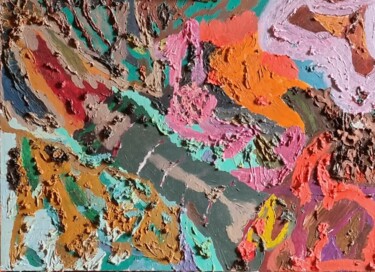 绘画 标题为“Provincia,Impersona…” 由Roberto Capritti, 原创艺术品, 油 安装在木质担架架上