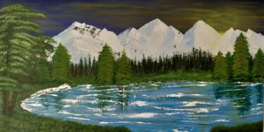 Painting titled "Pahalgam Kashmir, S…" by Gitika Singh, Original Artwork, Acrylic