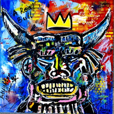 绘画 标题为“The King of the Bul…” 由Jovanart, 原创艺术品, 丙烯