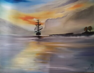 Peinture intitulée "Poseidon #3" par Pascal Jung, Œuvre d'art originale, Huile