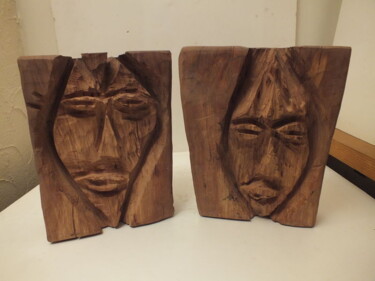 "Das "Paar", 2012" başlıklı Heykel Oliver Steiner tarafından, Orijinal sanat, Ahşap