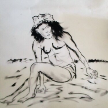 La plage en été. 「La plage en été.」というタイトルの絵画 Roberto Urbanoによって, オリジナルのアートワーク, アクリル