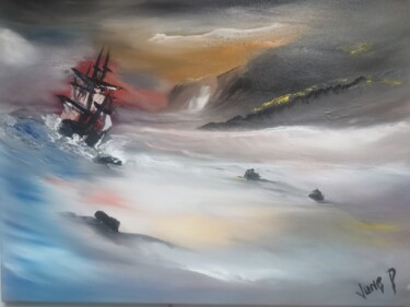 Peinture intitulée "Poseidon M #" par Pascal Jung, Œuvre d'art originale, Huile