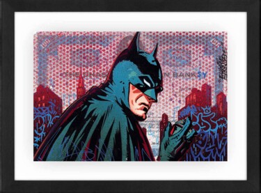 Schilderij getiteld "Batman" door Eugène Barricade, Origineel Kunstwerk, Acryl