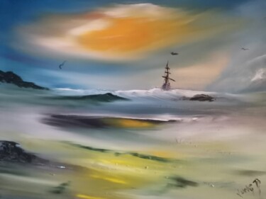 Peinture intitulée "Poseidon #15" par Pascal Jung, Œuvre d'art originale, Huile
