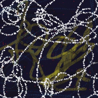 ABSTRACT ART #049 Painting titled "ABSTRACT ART #049" by Diogo Cruz, Original Artwork, Digital Painting Mounted on Wood Panel