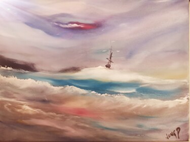Peinture intitulée "Poseidon #16" par Pascal Jung, Œuvre d'art originale, Huile