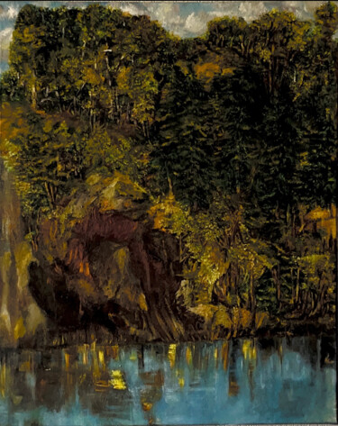 Peinture intitulée "Sklon" par Lola Jumaeva Novikova, Œuvre d'art originale, Huile