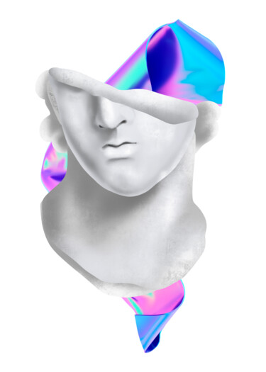Digital Arts titled "White Style 02" by Gabriela Radiante, Original Artwork, 3D Modeling