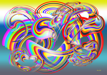 Artes digitais intitulada "AS DISTORÇÕES DAS L…" por Reinhard Heydrich Allan De Souza Santos, Obras de arte originais, Pintu…