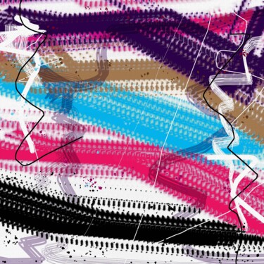 ABSTRACT ART #052 Painting titled "ABSTRACT ART #052" by Diogo Cruz, Original Artwork, Digital Painting Mounted on Wood Panel