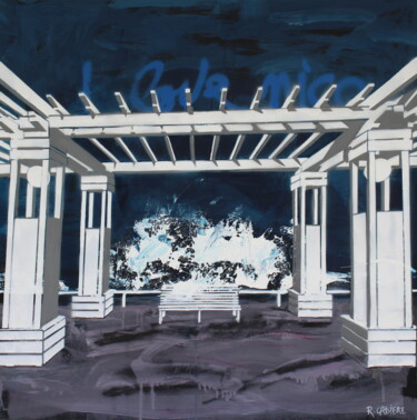 Peinture intitulée "# I love Nice Prom" par Robert Cadiere, Œuvre d'art originale, Acrylique Monté sur Châssis en bois