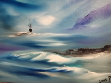 Peinture intitulée "Take my breath away" par Pascal Jung, Œuvre d'art originale, Huile
