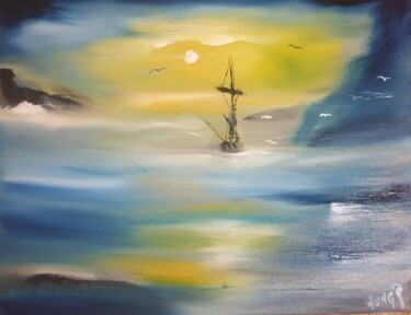 Peinture intitulée "A other land#22" par Pascal Jung, Œuvre d'art originale, Huile