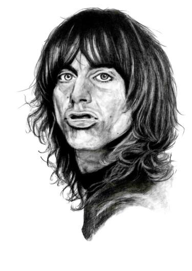 Drawing titled "Iggy POP" by Philip Dietrich, Original Artwork, Graphite